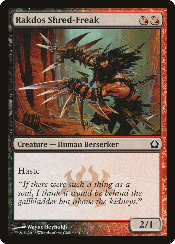 Rakdos Shred-Freak [Return to Ravnica] - Magic: The Gathering - Card Brawlers | Quebec | Canada |