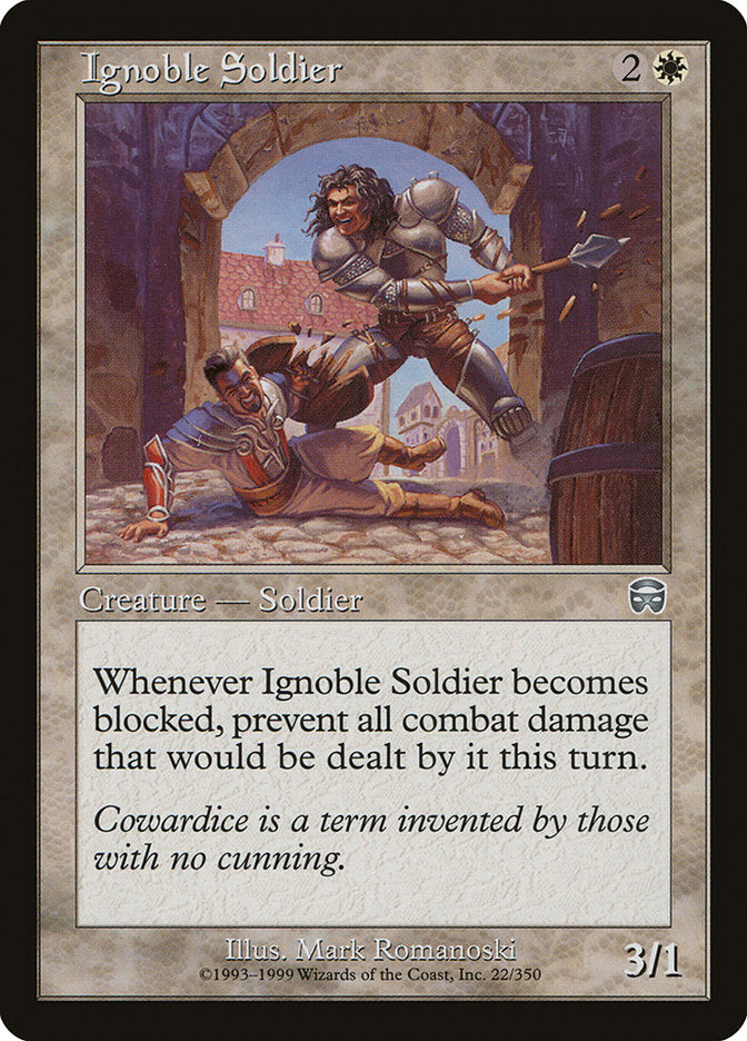 Ignoble Soldier [Mercadian Masques] - Magic: The Gathering - Card Brawlers | Quebec | Canada |