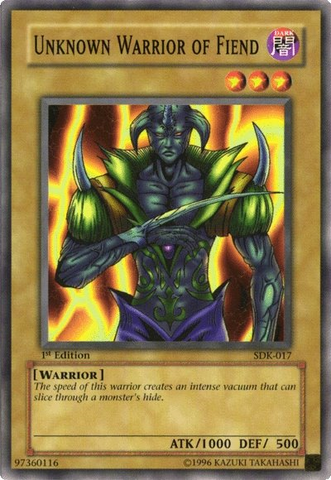 Guerrier inconnu du Fiend [Deck de démarrage : Kaiba] [SDK-017] 