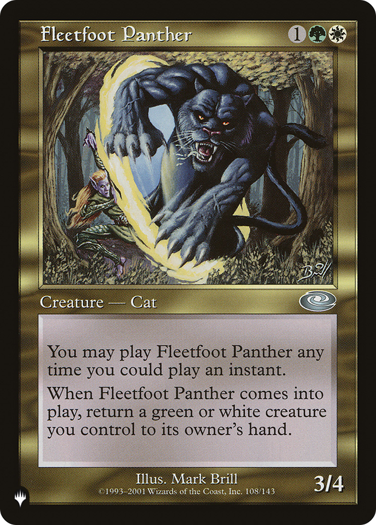 Fleetfoot Panther [The List] - Magic: The Gathering - Card Brawlers | Quebec | Canada |