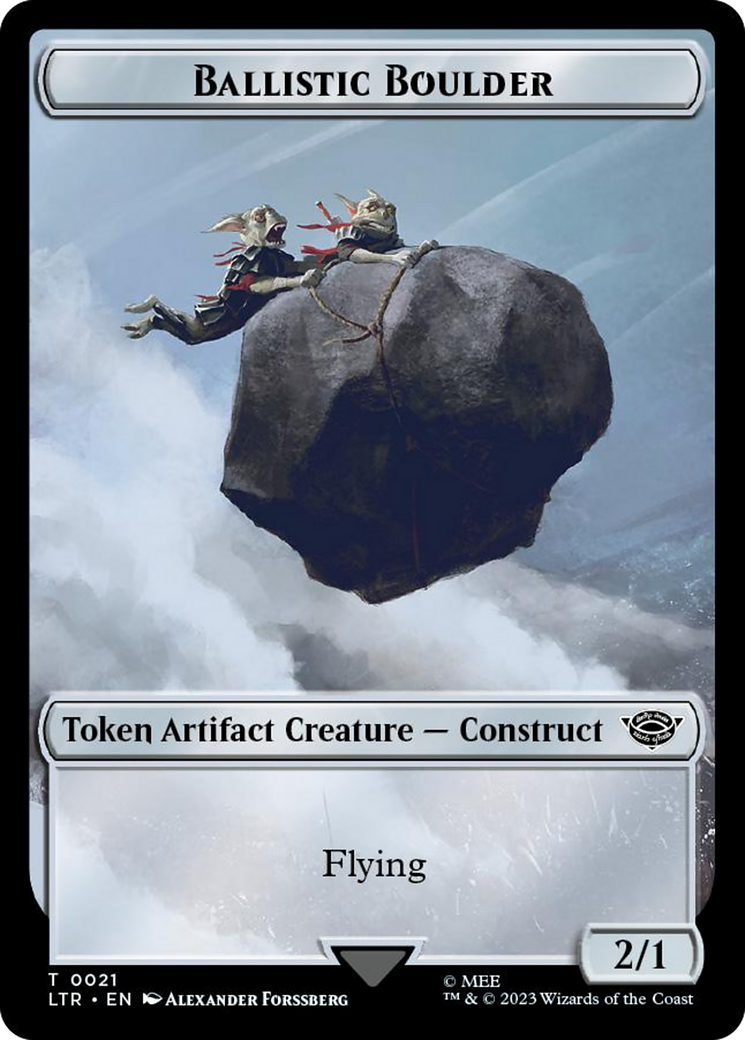 Ballistic Boulder // Food (0024) Double-Sided Token (Surge Foil) [The Lord of the Rings: Tales of Middle-Earth Tokens] - Magic: The Gathering - Card Brawlers | Quebec | Canada |
