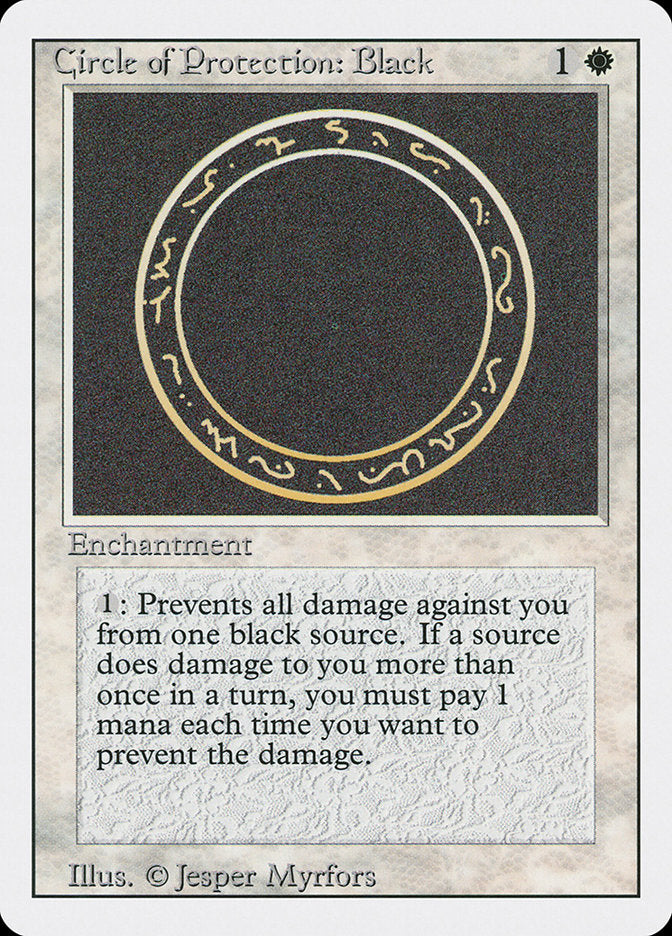 Circle of Protection: Black [Revised Edition] - Magic: The Gathering - Card Brawlers | Quebec | Canada |