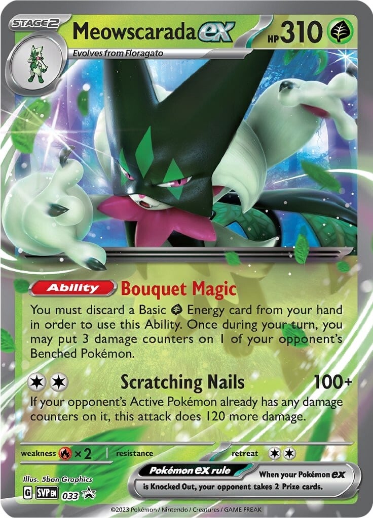 Meowscarada ex (033) [Scarlet & Violet: Black Star Promos] - Pokémon - Card Brawlers | Quebec | Canada |