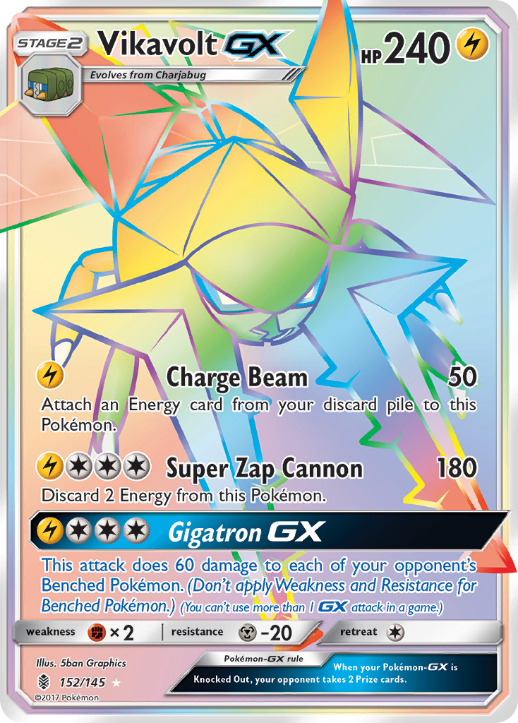 Vikavolt GX (152/145) [Sun & Moon: Guardians Rising] - Pokémon - Card Brawlers | Quebec | Canada |