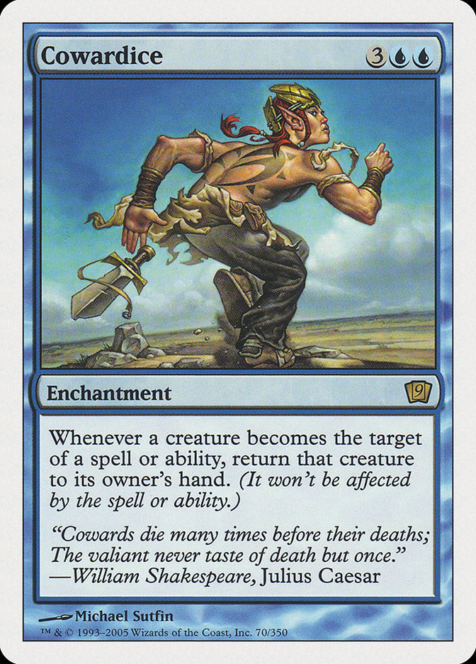 Cowardice [Ninth Edition] - Magic: The Gathering - Card Brawlers | Quebec | Canada |