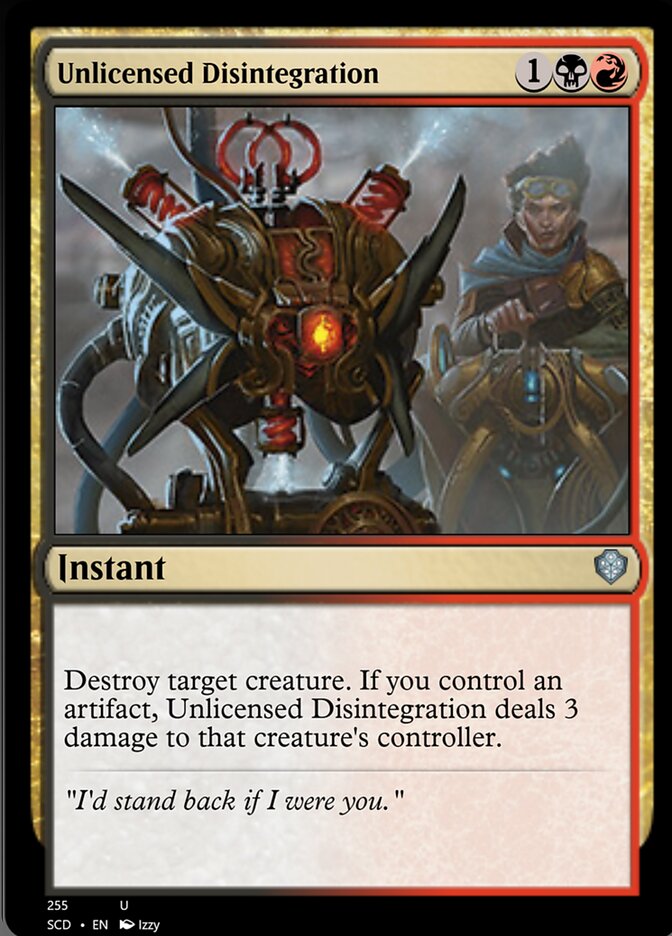 Unlicensed Disintegration [Starter Commander Decks] - Magic: The Gathering - Card Brawlers | Quebec | Canada |