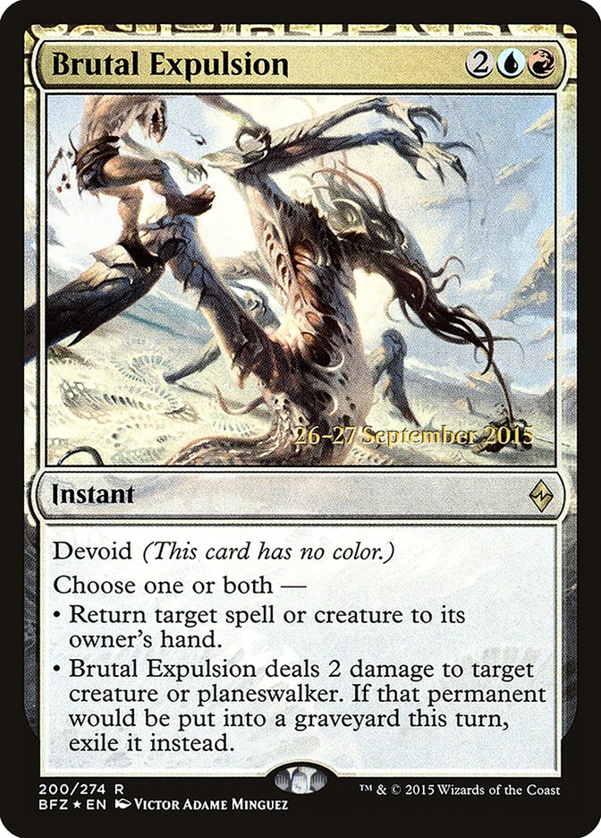 Brutal Expulsion [Battle for Zendikar Prerelease Promos] - Magic: The Gathering - Card Brawlers | Quebec | Canada |