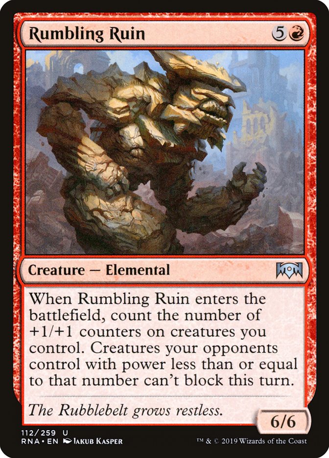 Rumbling Ruin [Ravnica Allegiance] - Magic: The Gathering - Card Brawlers | Quebec | Canada |