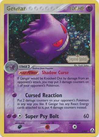 Gengar (5/92) (Stamped) [EX: Legend Maker] - Pokémon - Card Brawlers | Quebec | Canada |
