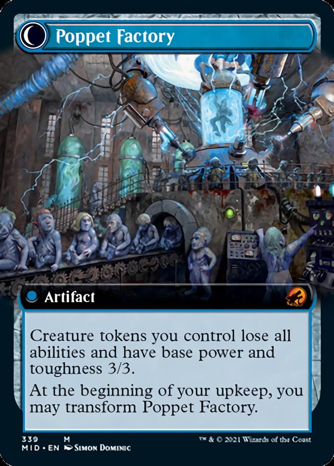 Poppet Stitcher // Poppet Factory (Extended Art) [Innistrad: Midnight Hunt] - Magic: The Gathering - Card Brawlers | Quebec | Canada |