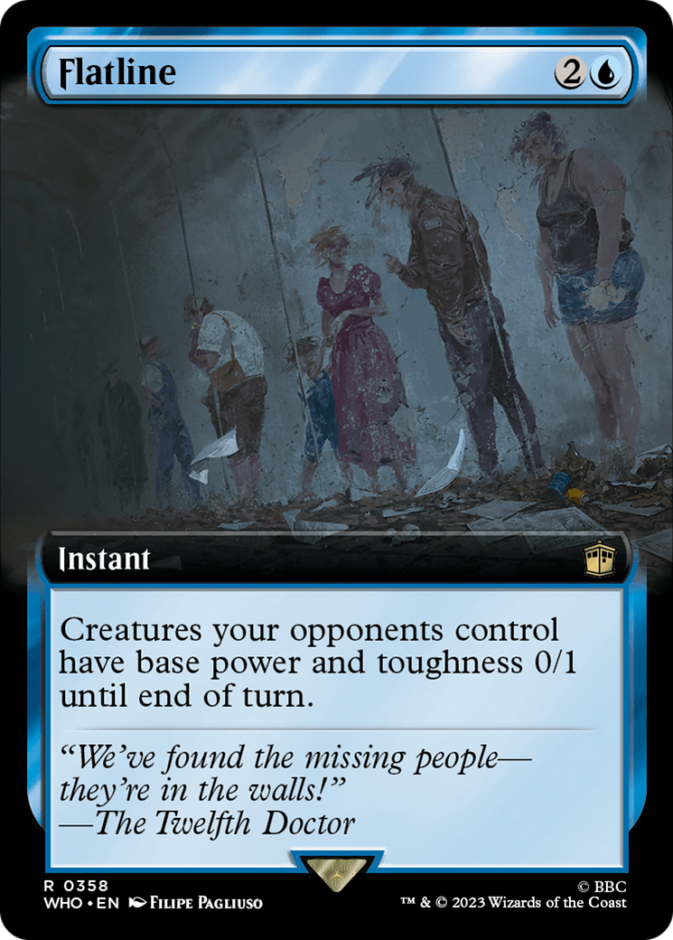 Flatline (Extended Art) [Doctor Who] - Magic: The Gathering - Card Brawlers | Quebec | Canada |