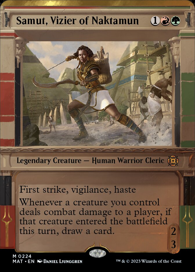 Samut, Vizier of Naktamun (Showcase Halo Foil) [March of the Machine: The Aftermath] - Magic: The Gathering - Card Brawlers | Quebec | Canada |