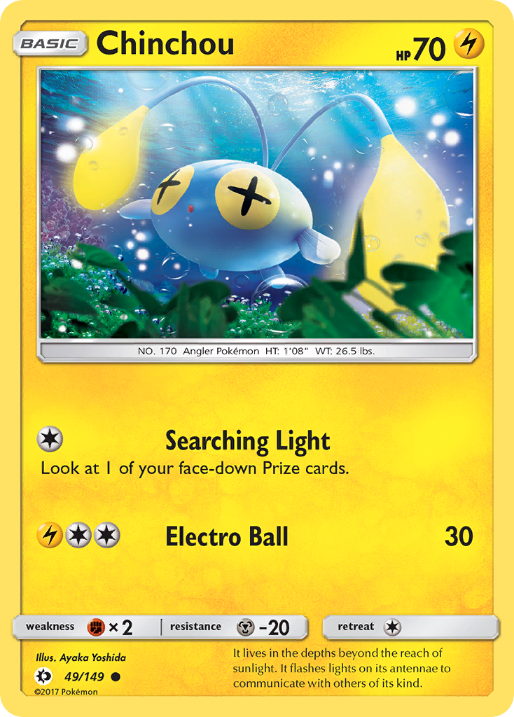 Chinchou (49/149) [Sun & Moon: Base Set] - Pokémon - Card Brawlers | Quebec | Canada |