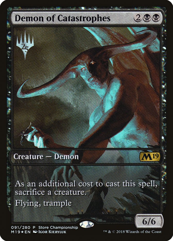 Demon of Catastrophes (Store Championship) (Full Art) [Core Set 2019 Promos] - Magic: The Gathering - Card Brawlers | Quebec | Canada |