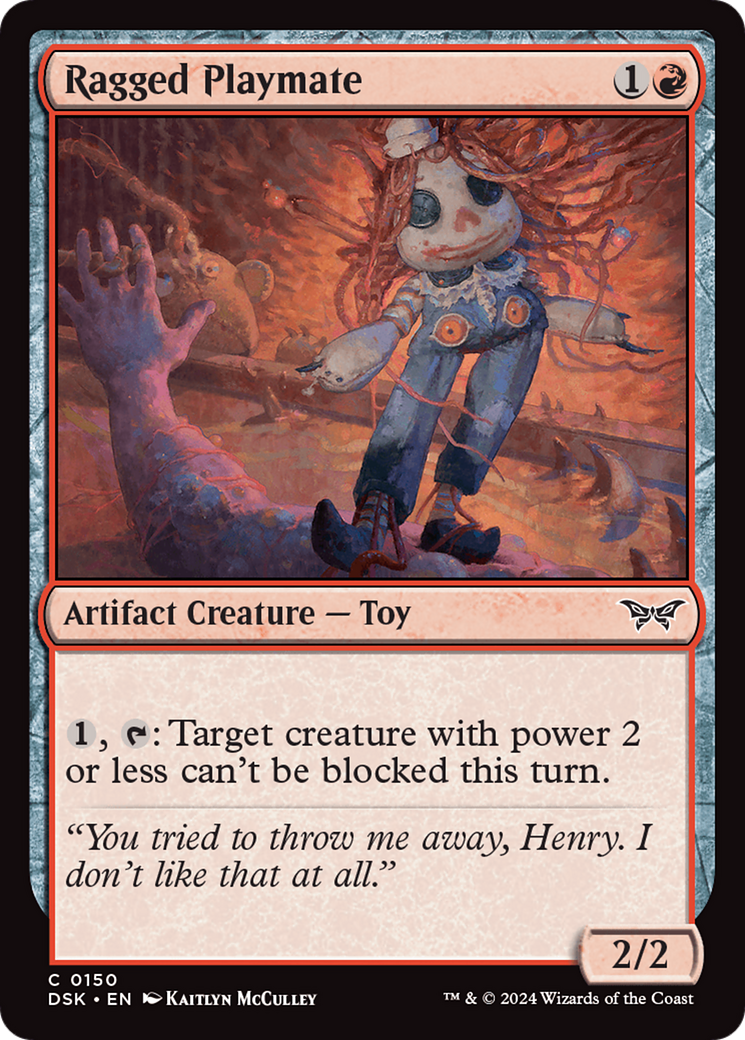 Ragged Playmate [Duskmourn: House of Horror] - Magic: The Gathering - Card Brawlers | Quebec | Canada |