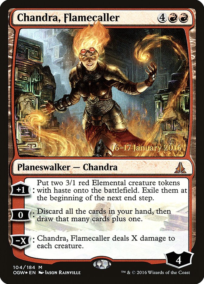 Chandra, Flamecaller [Oath of the Gatewatch Prerelease Promos] - Magic: The Gathering - Card Brawlers | Quebec | Canada |