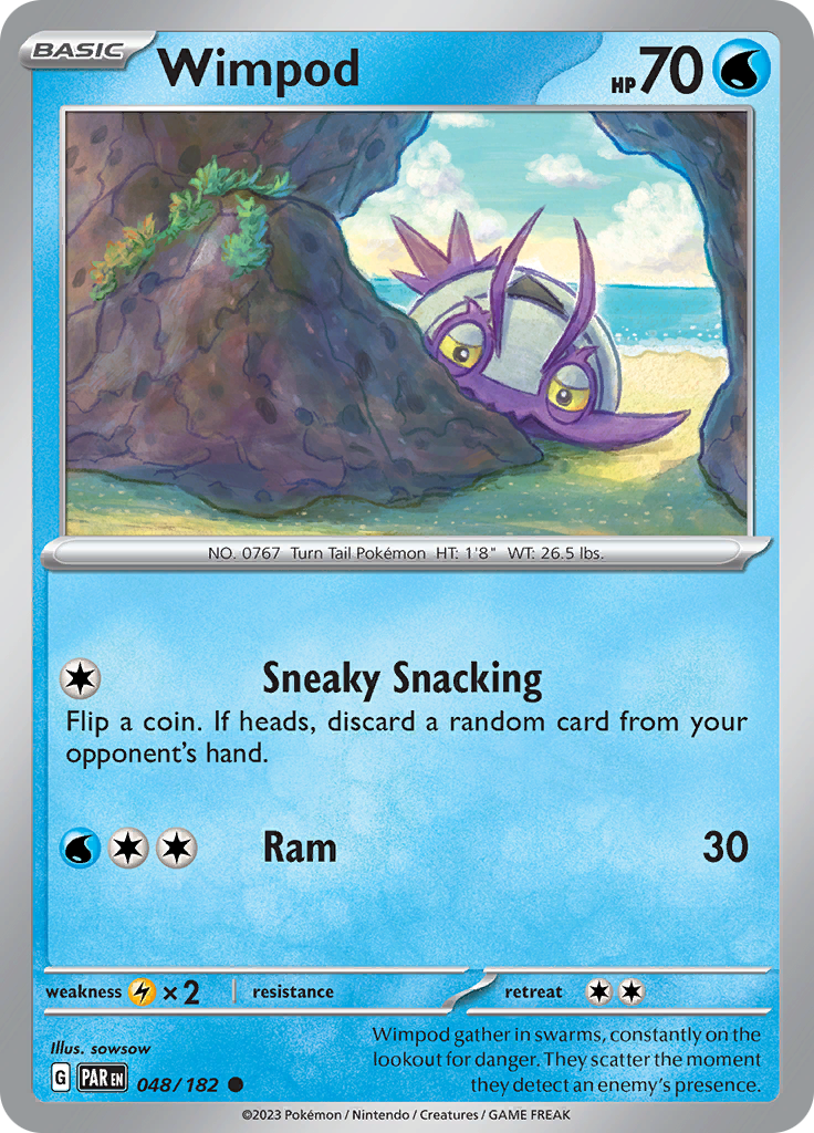 Wimpod (048/182) [Scarlet & Violet: Paradox Rift] - Pokémon - Card Brawlers | Quebec | Canada |