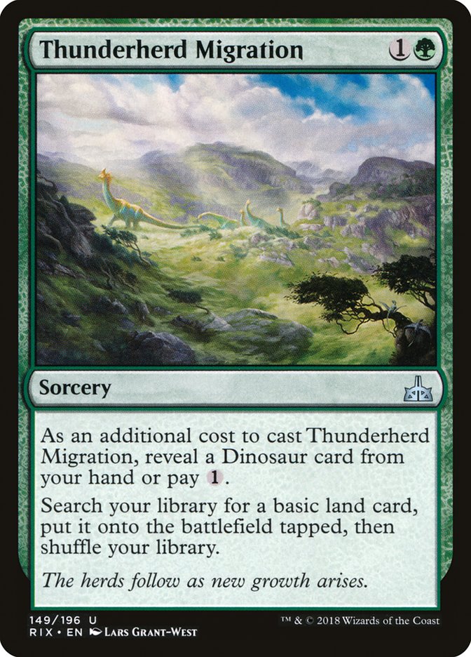Thunderherd Migration [Rivals of Ixalan] - Magic: The Gathering - Card Brawlers | Quebec | Canada |