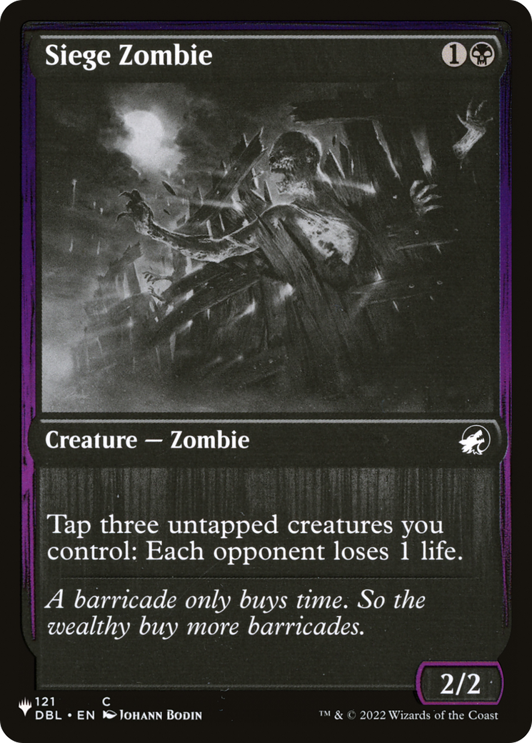 Siege Zombie [The List] - Magic: The Gathering - Card Brawlers | Quebec | Canada |