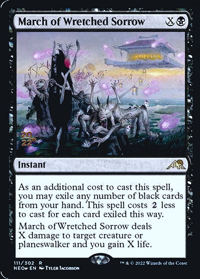 March of Wretched Sorrow [Kamigawa: Neon Dynasty Prerelease Promos] - Magic: The Gathering - Card Brawlers | Quebec | Canada |
