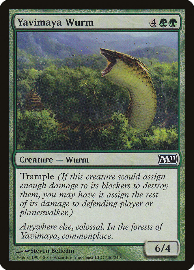 Yavimaya Wurm [Magic 2011] - Magic: The Gathering - Card Brawlers | Quebec | Canada |
