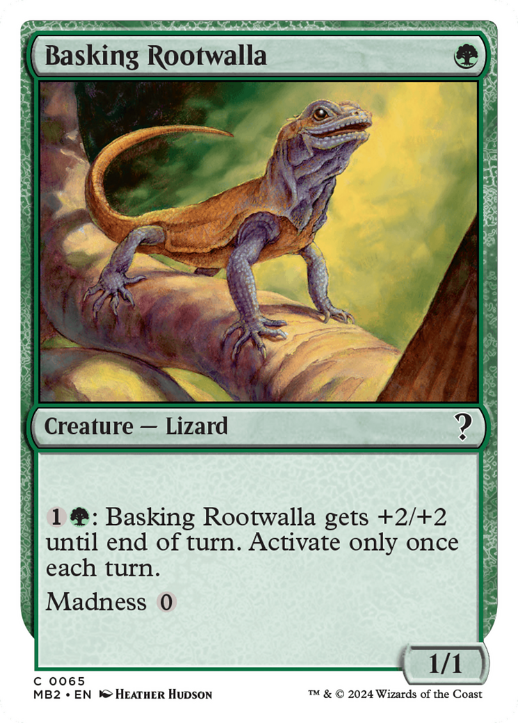 Basking Rootwalla (White Border) [Mystery Booster 2] - Magic: The Gathering - Card Brawlers | Quebec | Canada |