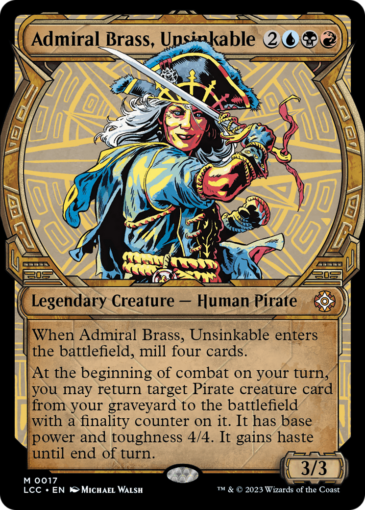 Admiral Brass, Unsinkable (Showcase) [The Lost Caverns of Ixalan Commander] - Magic: The Gathering - Card Brawlers | Quebec | Canada |