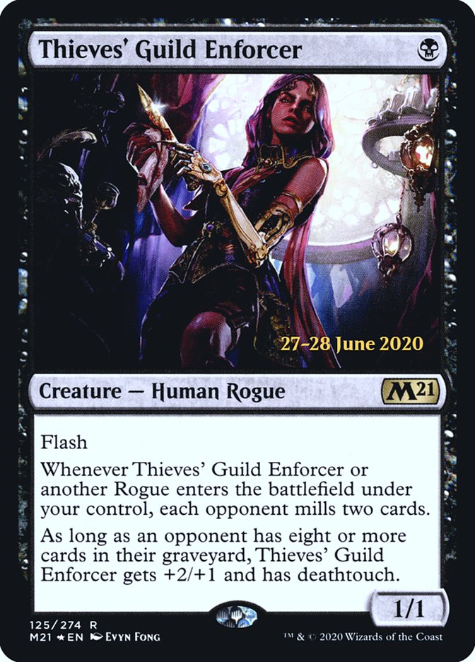 Thieves' Guild Enforcer [Core Set 2021 Prerelease Promos] - Magic: The Gathering - Card Brawlers | Quebec | Canada |