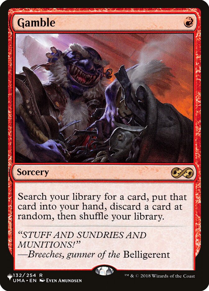 Gamble [Secret Lair: Heads I Win, Tails You Lose] - Magic: The Gathering - Card Brawlers | Quebec | Canada |