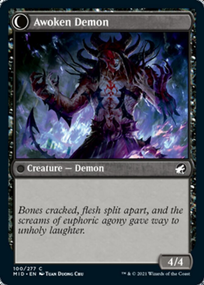 Ecstatic Awakener // Awoken Demon [Innistrad: Midnight Hunt] - Magic: The Gathering - Card Brawlers | Quebec | Canada |
