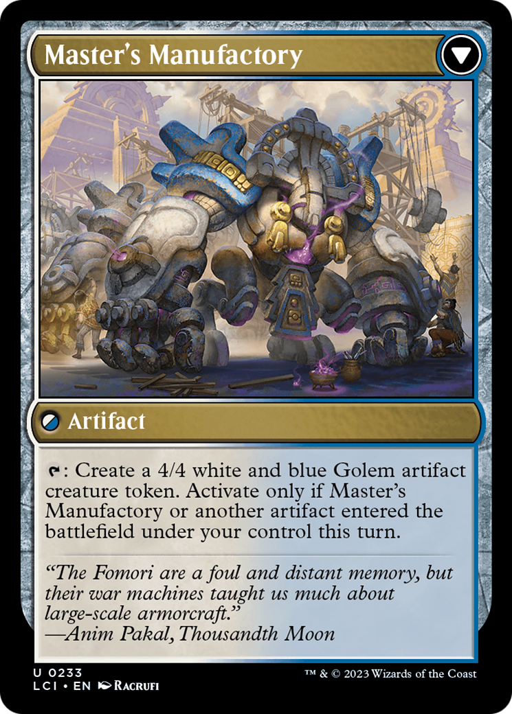 Master's Guide-Mural // Master's Manufactory [The Lost Caverns of Ixalan] - Magic: The Gathering - Card Brawlers | Quebec | Canada |