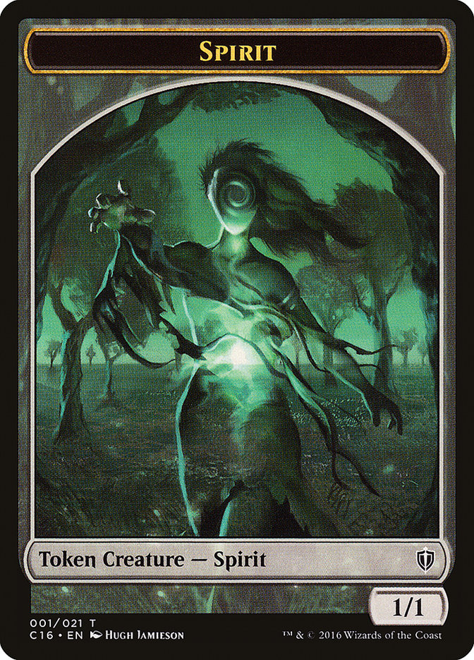 Spirit Token (001/021) [Commander 2016 Tokens] - Magic: The Gathering - Card Brawlers | Quebec | Canada |