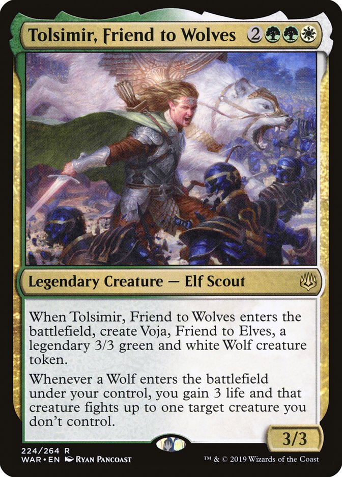 Tolsimir, Friend to Wolves [War of the Spark] - Magic: The Gathering - Card Brawlers | Quebec | Canada |