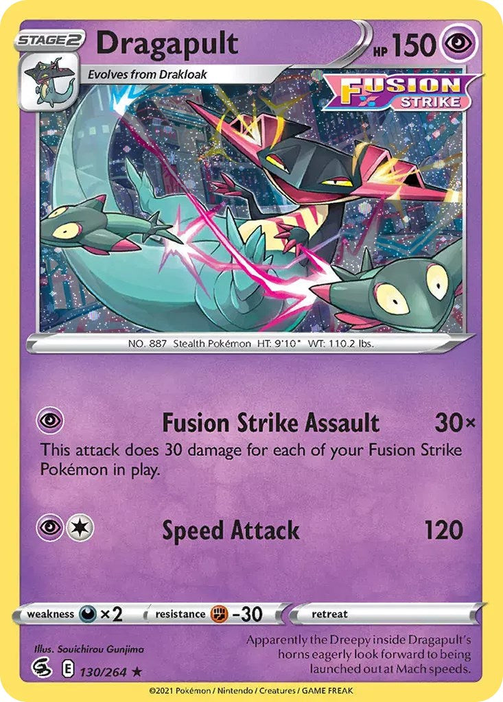 Dragapult (130/264) (Cosmos Holo) [Sword & Shield: Fusion Strike] - Pokémon - Card Brawlers | Quebec | Canada |