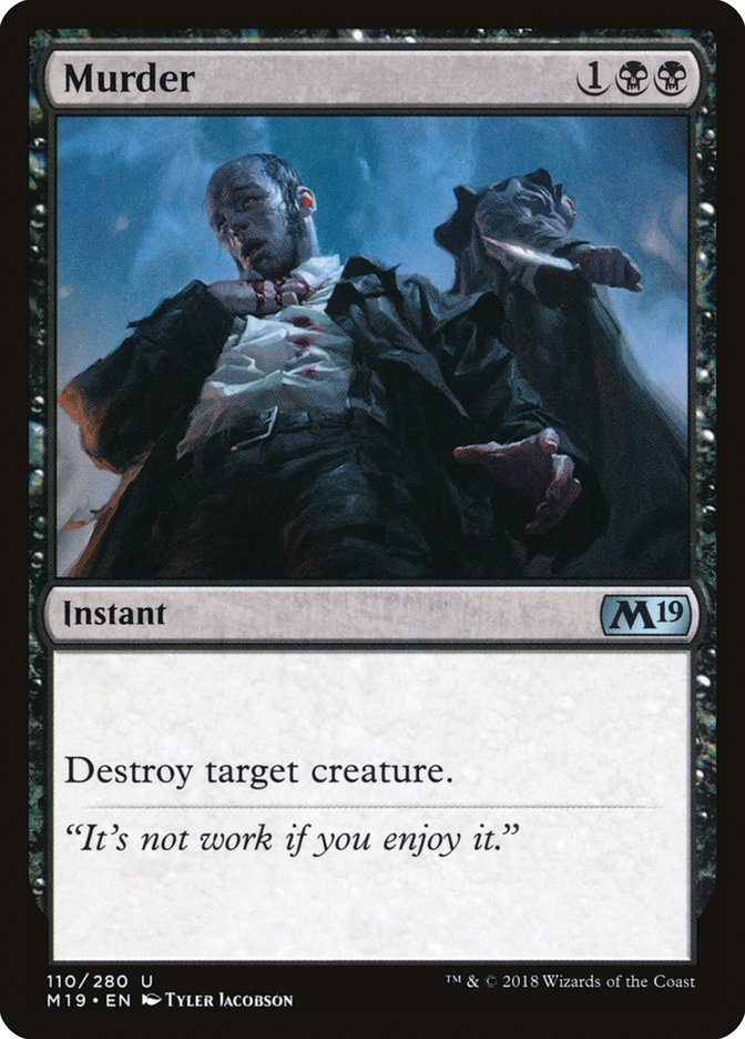Murder [Core Set 2019] - Magic: The Gathering - Card Brawlers | Quebec | Canada |