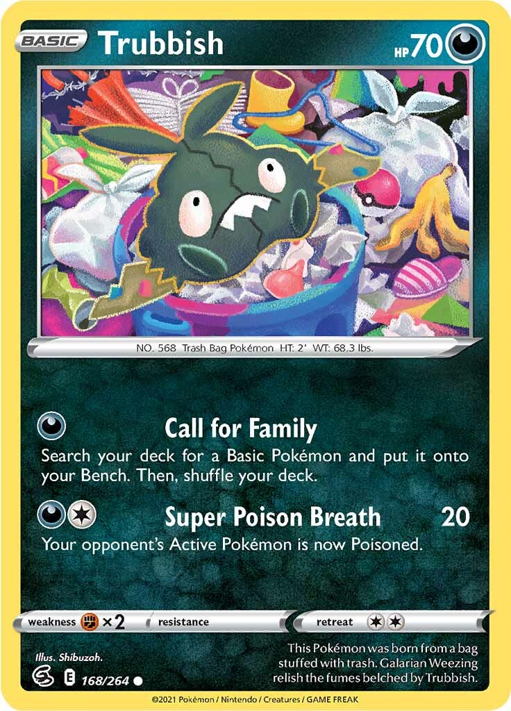 Trubbish (168/264) [Sword & Shield: Fusion Strike] - Pokémon - Card Brawlers | Quebec | Canada |