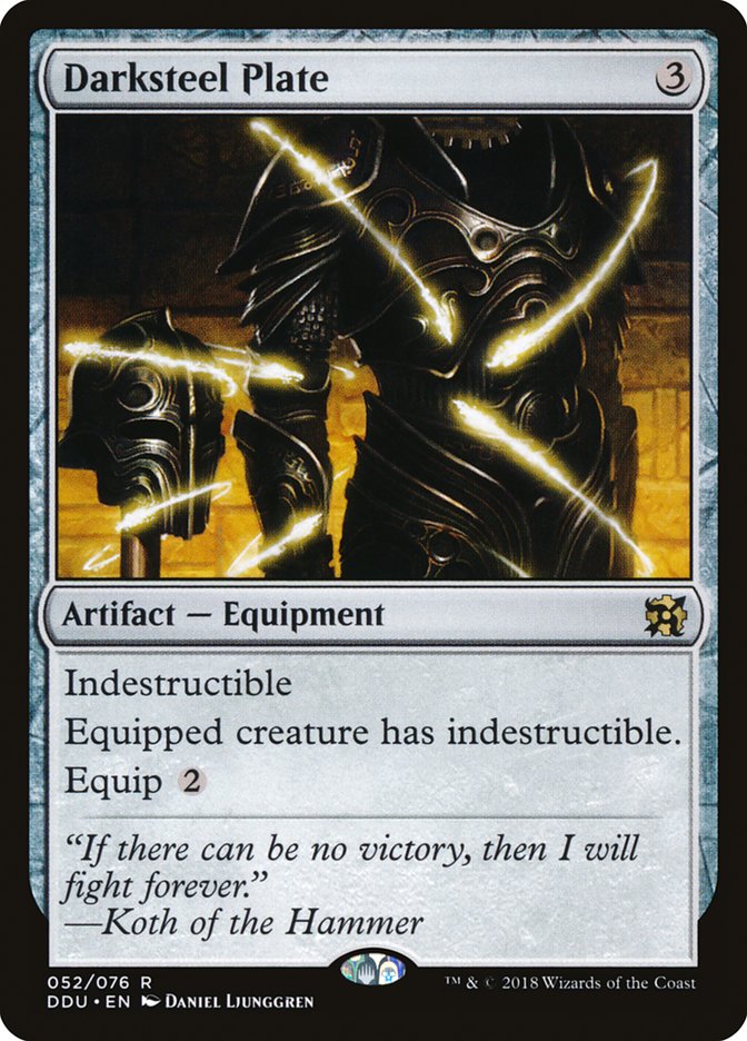 Darksteel Plate [Duel Decks: Elves vs. Inventors] - Magic: The Gathering - Card Brawlers | Quebec | Canada |