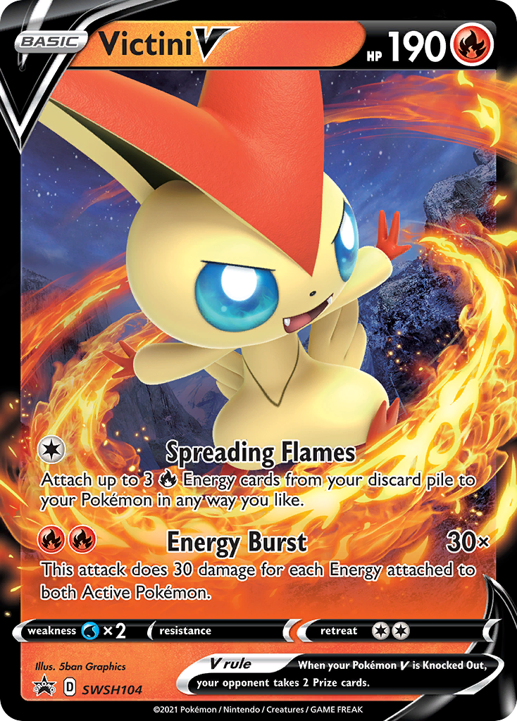 Victini V (SWSH104) [Sword & Shield: Black Star Promos] - Pokémon - Card Brawlers | Quebec | Canada |