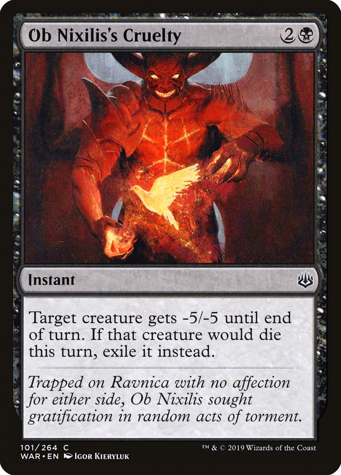 Ob Nixilis's Cruelty [War of the Spark] - Magic: The Gathering - Card Brawlers | Quebec | Canada |
