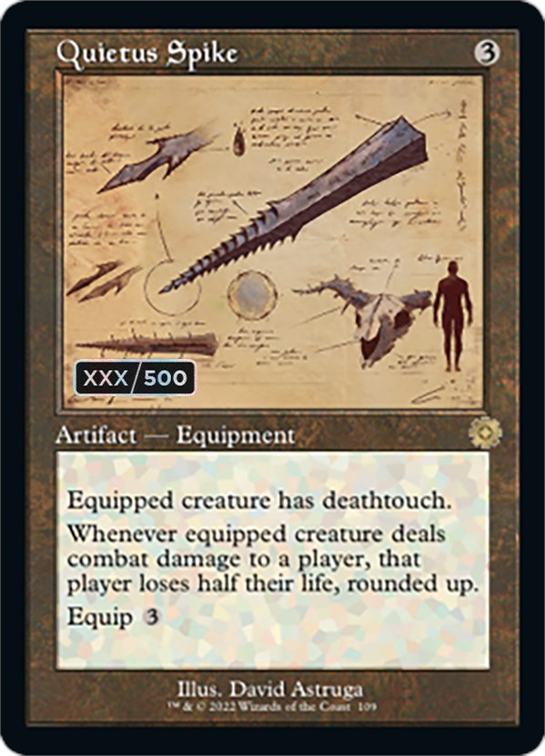 Quietus Spike (Retro Schematic) (Serialized) [The Brothers' War Retro Artifacts] - Magic: The Gathering - Card Brawlers | Quebec | Canada |