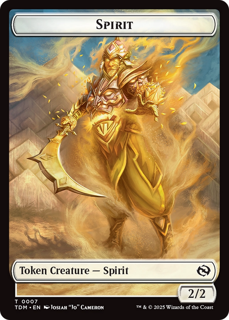 Spirit (0006) // Spirit (0007) Double-Sided Token [Tarkir: Dragonstorm Tokens] - Magic: The Gathering - Card Brawlers | Quebec | Canada |
