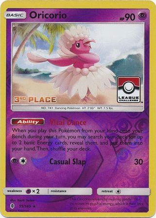 Oricorio (55/145) (League Promo 3rd Place) [Sun & Moon: Guardians Rising] - Pokémon - Card Brawlers | Quebec | Canada |