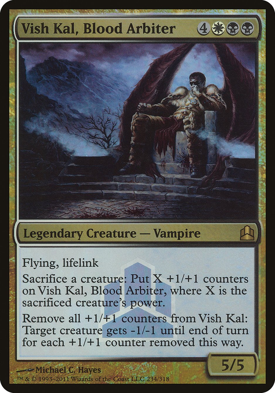 Vish Kal, Blood Arbiter (Launch) (Oversized) [Commander 2011 Oversized] - Magic: The Gathering - Card Brawlers | Quebec | Canada |