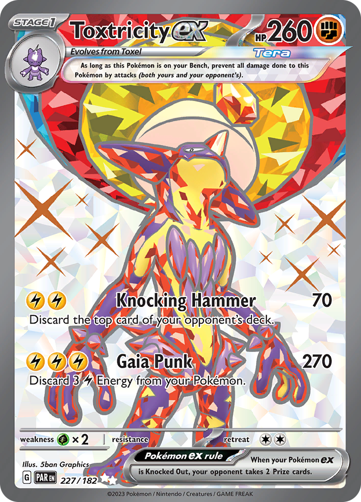 Toxtricity ex (227/182) [Scarlet & Violet: Paradox Rift] - Pokémon - Card Brawlers | Quebec | Canada |