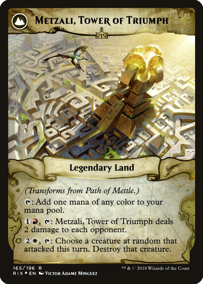 Path of Mettle // Metzali, Tower of Triumph [Rivals of Ixalan Prerelease Promos] - Magic: The Gathering - Card Brawlers | Quebec | Canada |