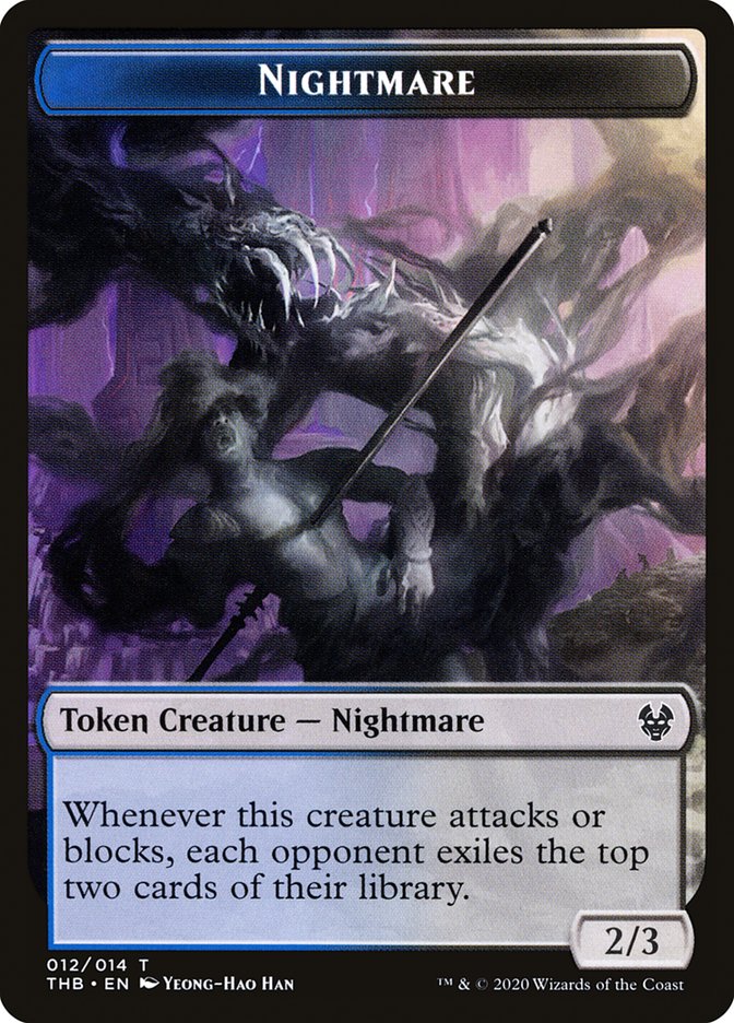 Satyr // Nightmare Double-Sided Token [Theros Beyond Death Tokens] - Magic: The Gathering - Card Brawlers | Quebec | Canada |