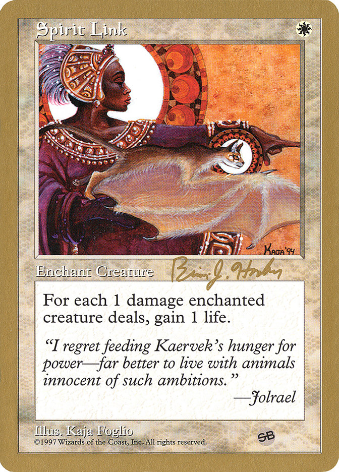 Spirit Link (Brian Hacker) (SB) [World Championship Decks 1998] - Magic: The Gathering - Card Brawlers | Quebec | Canada |