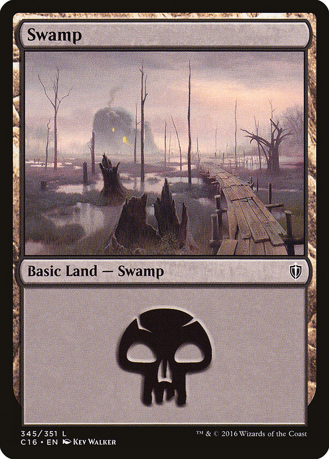 Swamp (345) [Commander 2016] - Magic: The Gathering - Card Brawlers | Quebec | Canada |