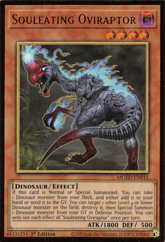 Souleating Oviraptor [MGED-EN015] Gold Rare - Yu-Gi-Oh! - Card Brawlers | Quebec | Canada |
