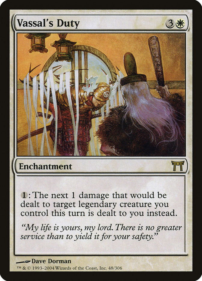 Vassal's Duty [Champions of Kamigawa] - Magic: The Gathering - Card Brawlers | Quebec | Canada |